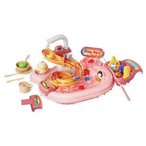 اسباب بازی سینک ظرفشویی و سرسره ماهی صورتی Dream Play Pool 2 in 1_اسباب بازی لوازم خانگی